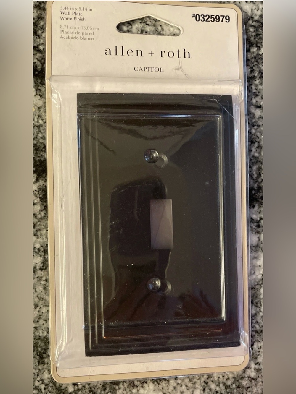 allen + roth Oil Rubbed Bronze  Decorative Toggle 1 Gang Wall Plate